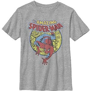 Marvel Urban Hero Klassiek T-shirt voor jongens, Atletische heide, XS