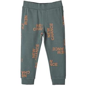 s.Oliver Joggingbroek voor jongens met allover-print, petrol, 110 cm