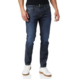 Replay Anbass Slim Fit Hyperflex Herenjeans met stretch, 007, donkerblauw, 27W / 30L