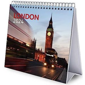 Grupo Erik Kalender 2024 London - Bureaukalender 12 maanden - Bureaukalender met fsc-certificaat
