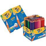 BIC Kids Evolution ECOlutions Kleurpotloden - Verschillende Kleuren, Classpack van 288 Stuks