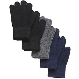 Celavi Unisex Kids Magic Gloves 5-Pack Mittens, Black, 7, zwart