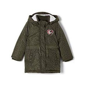 s.Oliver Wollen jas voor meisjes, Khaki/Olive Aop, 110 cm