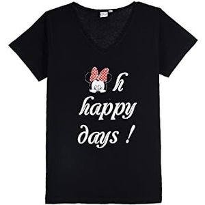 Disney T-shirt Minniemouse dames T-shirt, Zwart, S