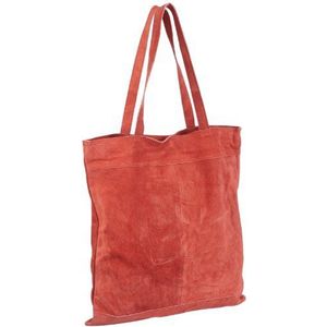 SELECTED FEMME Bags Mille Suede Shopper 16031269, dames shopper 36x40x24 cm (B x H x D), rood, bordeauxrood