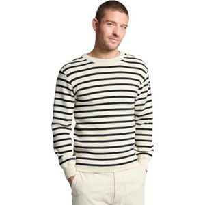 Armor Lux, Heren gestreepte trui ""Fouesnant"", Natuur/Rich Navy, 5