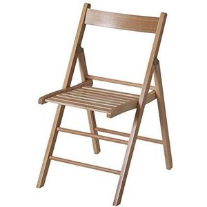 Eurosilla BAS-stoel voor woonkamer, beuken, hout, natuur, 1 stuk, 2 stuks