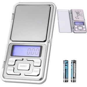 PARENCE.- Elektronische precisieweegschaal 0,01 g-500 g / 2 AAA-batterijen inbegrepen, LCD-scherm - Keuken, thuis - 120 x 62 x 20 mm