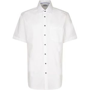Seidensticker Zakelijk overhemd voor heren, regular fit, strijkvrij, kent-kraag, korte mouwen, 100% katoen, rood, 47