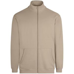 Mukua SZ270U Cooper, uniseks sweatshirt met ritssluiting, kleur latte, maat S, Latte, S