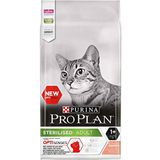 Pro Plan Kat Sterilised Kattenvoer, Adult Kattenbrokken - Gesteriliseerde & Gecastreerde Katten, met Zalm, 10kg