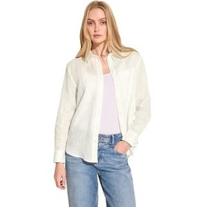 Street One Office_ls_solid buttoned shirt voor dames, off-white, 38