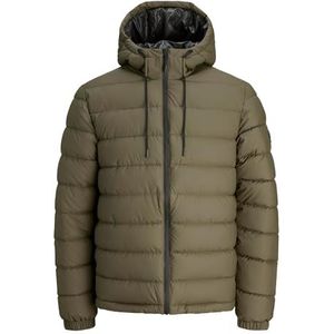 Gewatteerde donsjas JACK & JONES. Polyester materiaal. Maten L. Groen kleur