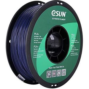 eSUN 1.75mm Donkerblauw PLA PRO (PLA+) 3D Printer Filament 1KG Spoel (2,2lbs), Donkerblauw