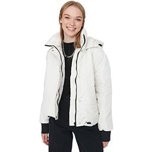 Trendyol Jas - Bordeaux - Puffer, Grijs, S