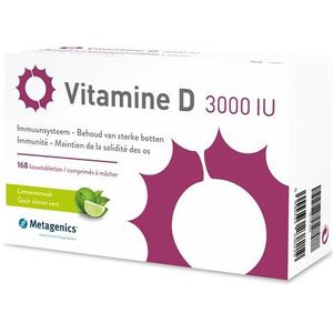 Metagenics Vitamine D3 3000Iu, 168 Stuk, 168 Tablet