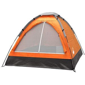 2-persoons campingtent - inclusief regenvlieg en draagtas - lichtgewicht compacte buitentent voor backpacken, wandelen of stranden van Wakeman (oranje)