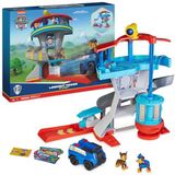 PAW Patrol - Uitkijktoren-speelset met voertuigwerper 2 Chase-actiefiguren de politieauto van Chase en accessoires