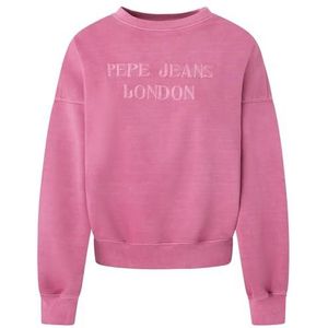 Pepe Jeans Kelly Sweatshirt voor dames, roze (Engelse roze roze), M, Roze (Engels Rose Roze), M