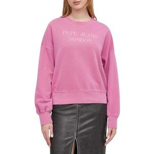 Pepe Jeans Dames Kelly Sweatshirt, Roze (Engelse Rose Pink), S, Roze (Engels Rose Roze), S