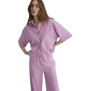 Mavi Dames Shirt Blouse, Prism Pink Stripe, S, Prism Pink Stripe, S