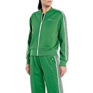 Replay Sweatjack voor dames, 733 Sport Groen, XS