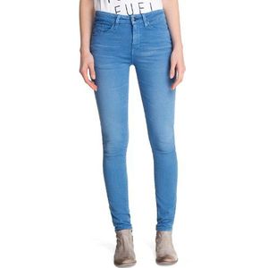 ESPRIT Damesjeans O8082 Skinny/Slim Fit (buis), normale tailleband, blauw (Crown Blue Wash 499), 29W / 30L