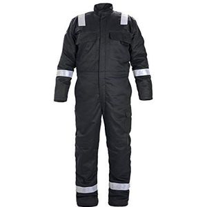 Hydrowear 043540ZW Morra winteroverall met 2 borstzakken, 80% katoen/19% polyester/1% antistatisch, 2X-groot formaat, zwart