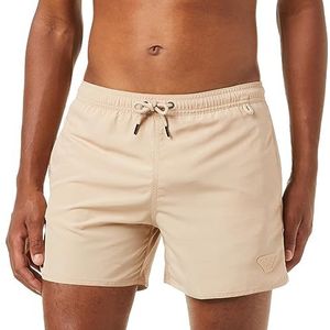 Emporio Armani Heren Eagle Patch Boxer Short Swim Trunks, Zand Yellow, 46