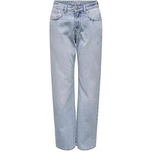 Onlella-Riley Mw Straight Tai518 Dnmnoos, blauw (light blue denim), (M) W x 34L