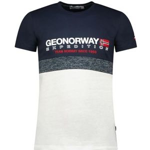 Geographical Norway Jdouble_Heren T-shirt, Marineblauw, M