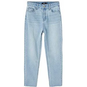 NAME IT Nlfraven Dnmizza Hw Ancle Pant jeansbroek voor meisjes, blauw (light blue denim), 140 cm