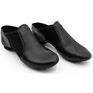 Capezio Dames EJ2 E-Series Jazz Slip-On, Zwart/Zwart