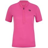 Ziener - Nektaria - Fietsshirt - Magenta - Korte Mouwen - Ademend - Sneldrogend