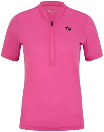 Ziener - Nektaria - Fietsshirt - Magenta - Korte Mouwen - Ademend - Sneldrogend