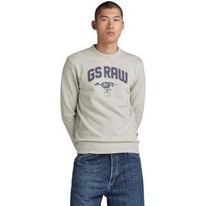 G-Star RAW Skeleton Dog Graphic Sweatshirt, meerkleurig (Milk Htr D24413-D562-971), S