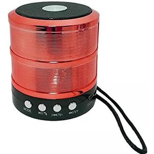 Draagbare bluetooth-luidspreker, draadloos, mini-bluetooth-luidspreker voor buiten, bluetooth-luidspreker met TWS, bass-HD-stereogeluid voor thuis en buiten, rood