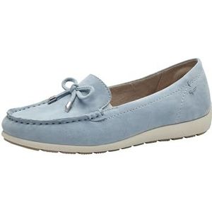 TAMARIS Comfort Comfortabele damesslippers, lichtblauw suède, 41 EU, lichtblauw suède, 41 EU