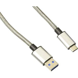 Fuse Chicken USB/USB-C staalkabel, 1 m