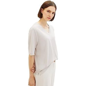 TOM KLEERMAKER Basic T-shirt met V-hals voor dames