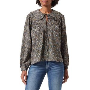 TILDEN Dames Blouseshirt 37330960, Zwart Geel Meerkleurig, M, zwart, geel, meerkleurig, M