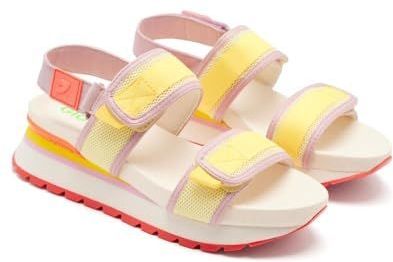 Gioseppo - Cranmoor - Sandalen - Open Leer - Raffia Sleehak - Gevoerde Zool