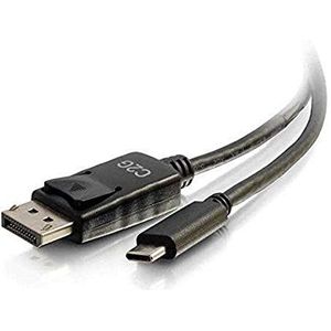 2 USB-C naar DisplayPort adapterkabel 4K 30 Hz, 1,82 m, zwart