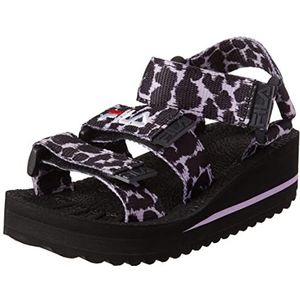 FILA Tomaia Sandal Kids Pantoffels voor meisjes, Fair Orchid Luipaard, 28 EU