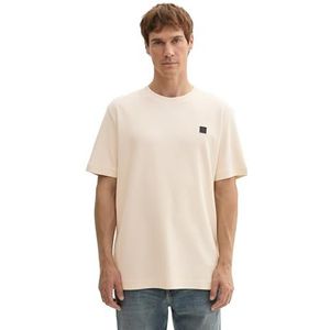 TOM TAILOR Heren T-shirt, 27469 - Smooth Light Sand, XL