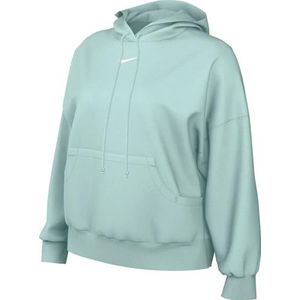 Nike DQ5858-346 W NSW PHNX FLC OOS PO Hoodie lange mouwen dames Jade Ice/Sail maat XL-T