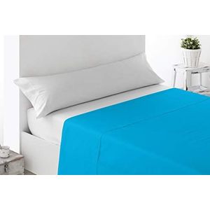 Miracle Home. Hoeslaken, zacht en comfortabel, 100% geborstelde microvezel, kreukvrij en anti-peeling, 230 x 270 cm, voor bedden van 150 cm, turquoise