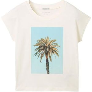 TOM TAILOR meisjes top, 12906 - Wool White, 128 cm