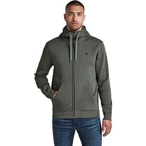 G-STAR RAW Premium Core Hooded Zip Sweatshirt heren, Grijs (Graphite C235-996), S