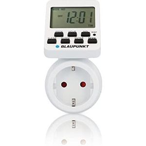 Weektijdschakelklok XXL digitaal, met draaibaar LCD-display, wit